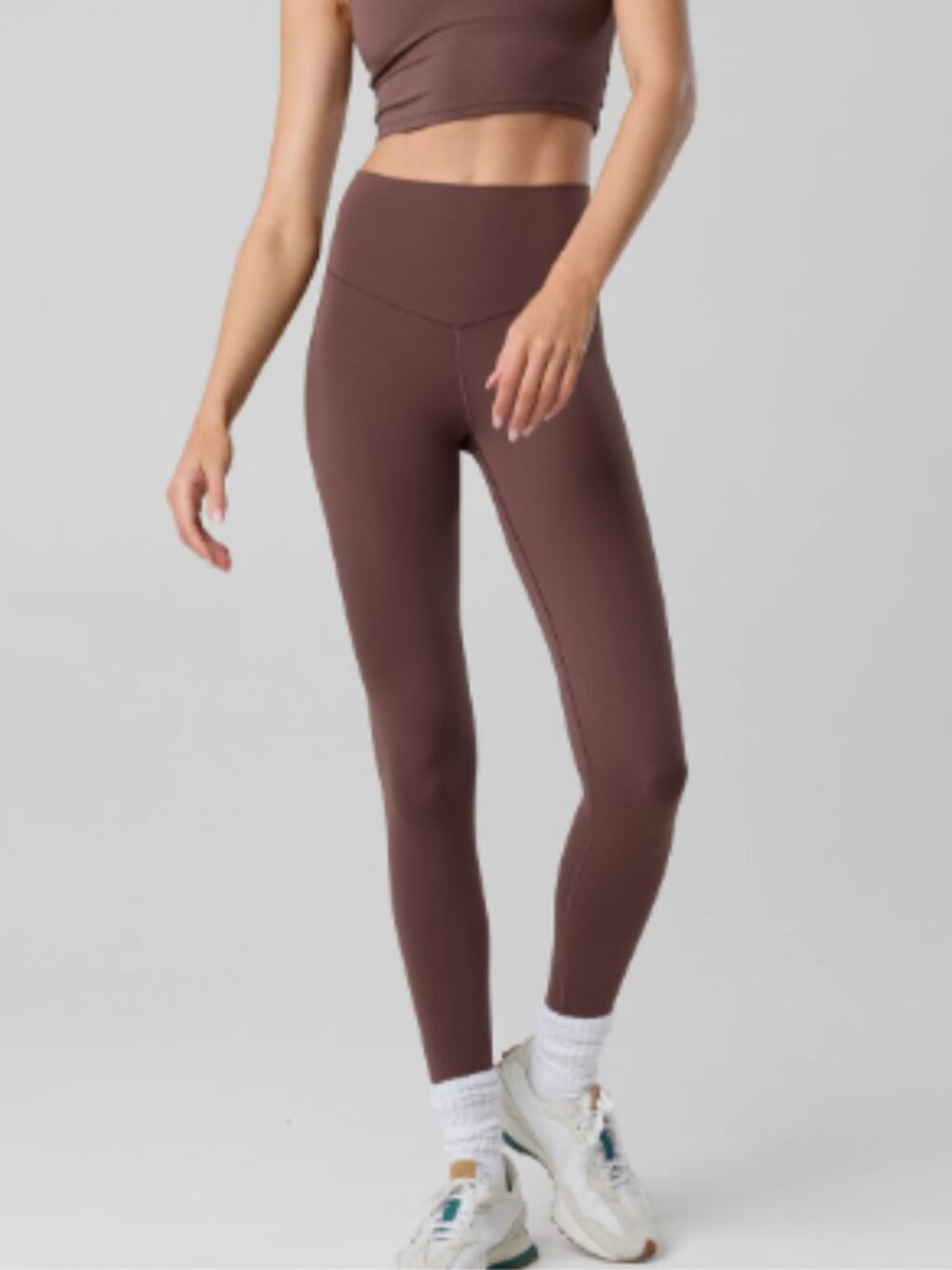 Aerie Offline Real Me High Waisted Classic Full Length Leggings - Small in Brown